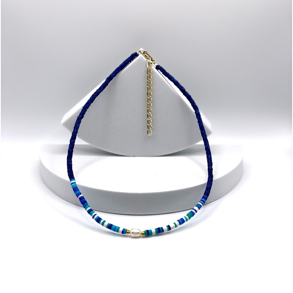 NEW……Heishi Beaded with Genuine Freshwater Pearl - Picture 2 of 12